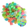 50Pcs Glow in the Dark Garden Decor Luminous Stones Outdoor Fish Tank Decoration Pebble Rocks Aquarium Decorative Pebbles 1