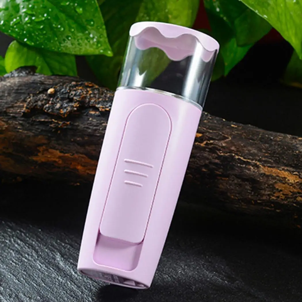 Handheld nano cold spray beauty instrument negative ion steamer humidifier USB charging 1200 mAh two in one water meter