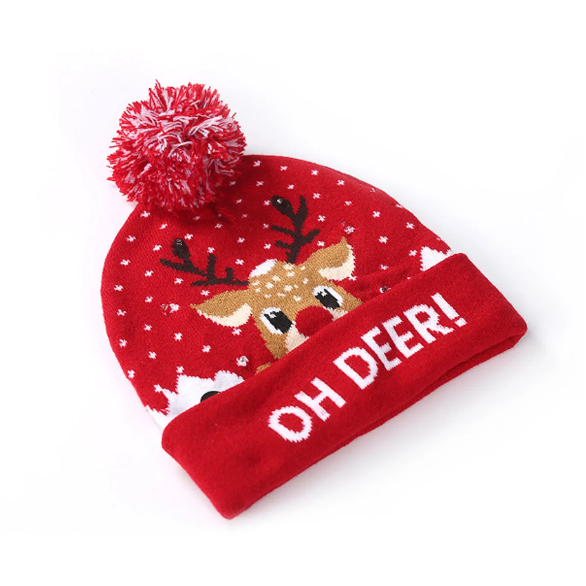 OH Deer Рождественские игрушки украшение рождественские шляпы Санты шляпы детей женщин мужчин девочек Кепка для Рождественский реквизит для вечеринок - Цвет: OH Deer