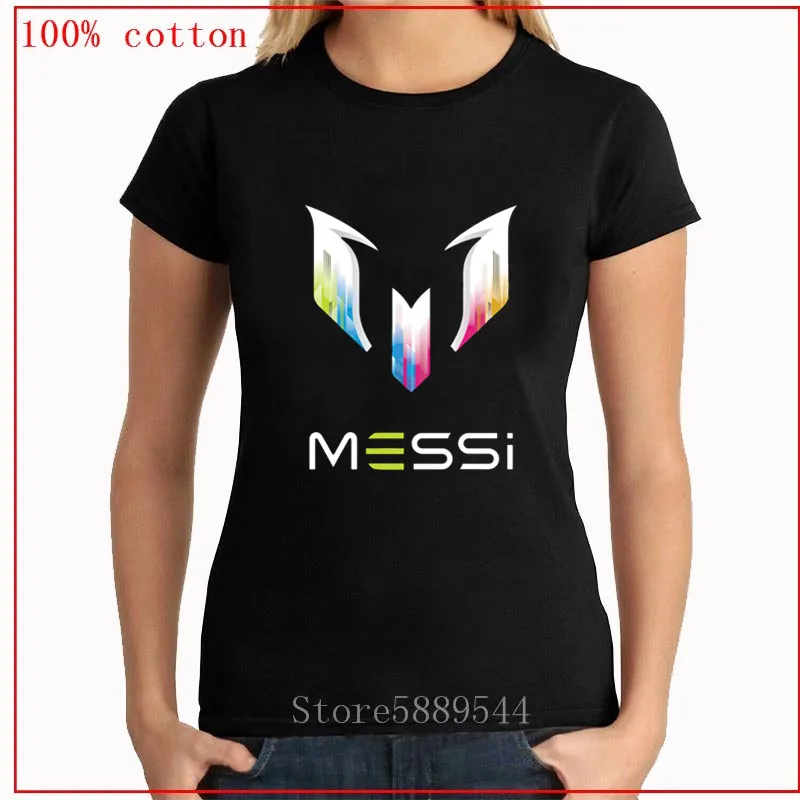 Дешевые 2020 новые летние MESSI футболки женские Барселона месси хлопковые для