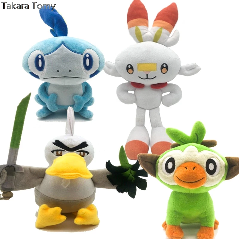 Плюшевая кукла Takara Tomy Покемон из полипропилена хлопковый мягкий меч щит игрушка