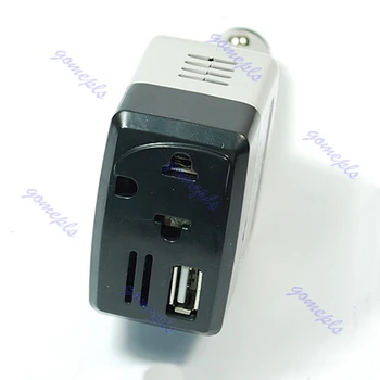 

New Car Auto Charger Adapter DC 12V To AC Converter 220V Charger Power With USB