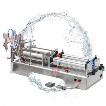 

Liquid beverage juice wine double-head filling machine quantitative filling machine pneumatic piston filling machine