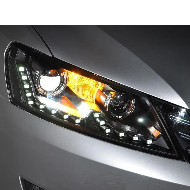 Автомобильные аксессуары для дневных ходовых автомобилей Drl Led Cob фары автомобильные фары в сборе 11 для Volkswagen Passat