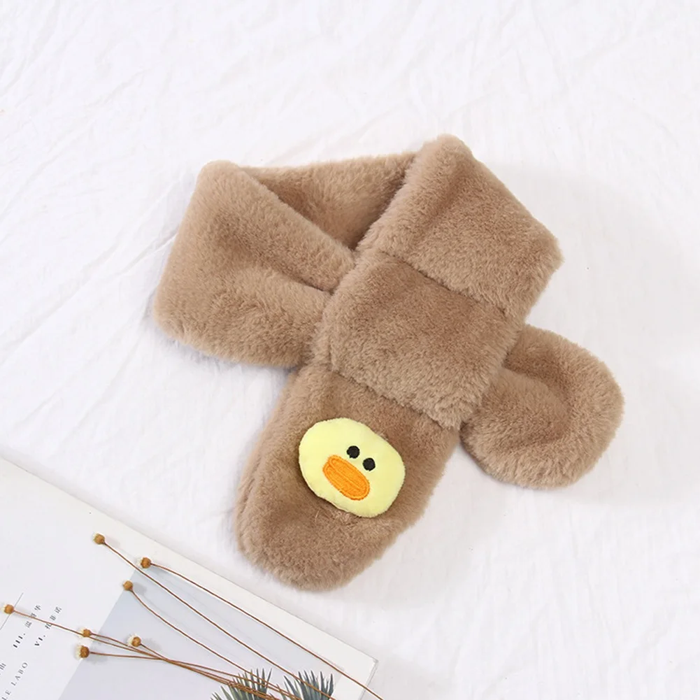 SC0502H03 Ins/Детские шарфы с героями мультфильмов; сезон осень-зима; модные повседневные теплые милые плюшевые шарфы со звездами - Цвет: SC0502H03