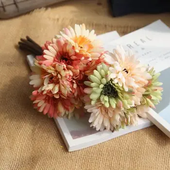 

Lang Bouquet Imitation Flowers Gerbera Artificial Flower Home Wedding Boquet Holder