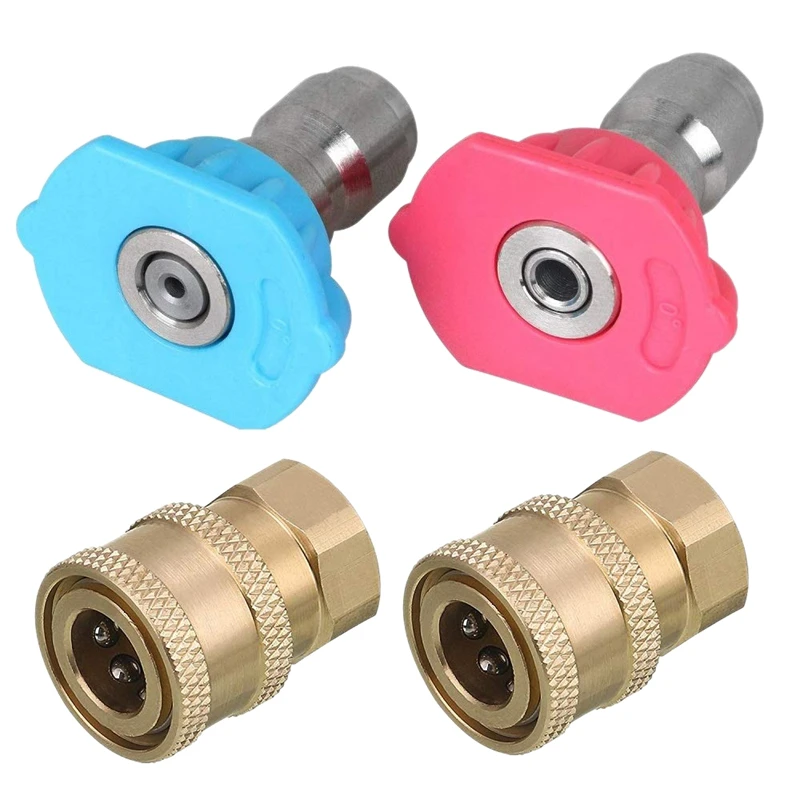 

Pressure Washer Tips, Pressure Washer Accessories Kit, 2-Pack 2Nd Story Washer Spray Nozzle Tips, 2-Pack Pressure Washer Quick C