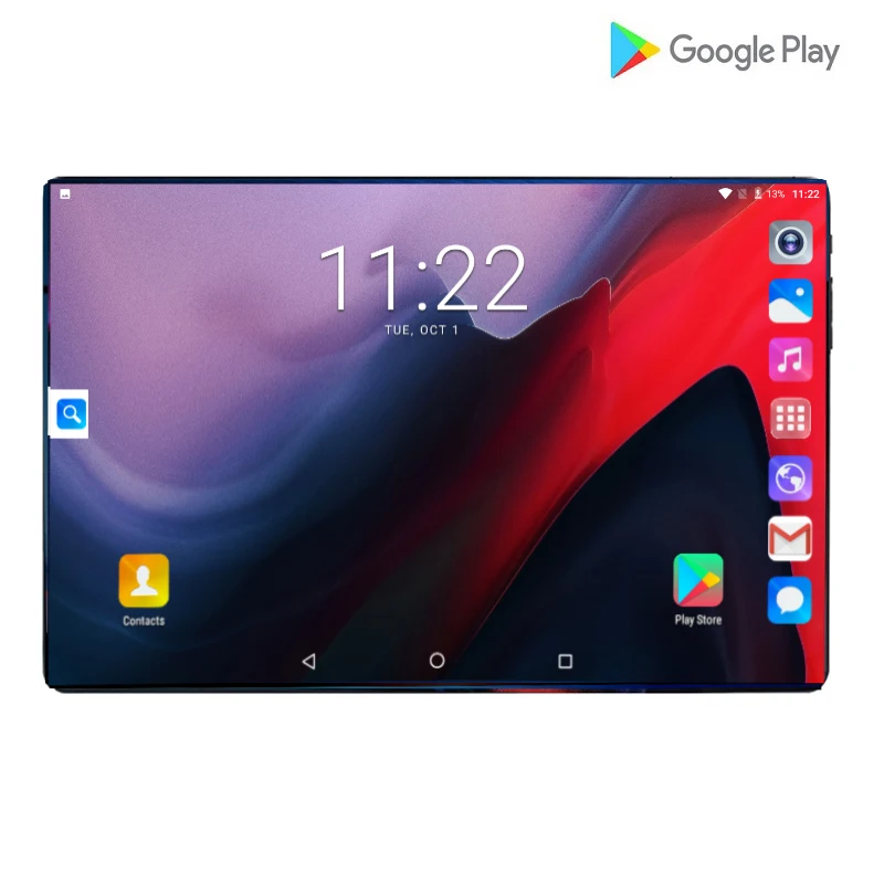 10,1 дюймовый планшетный ПК 4G Android 9,0 Восьмиядерный планшет Ram 6GB Rom 64GB планшет ips T10 двойная SIM GPS планшет android polegadas