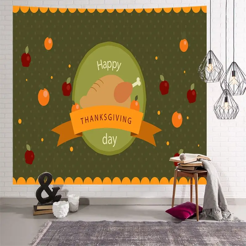 Fall Harvest Autumn Thanksgiving Tapestry Wall Art for Home decor 59*79 inches