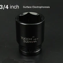 3/" дюймовый CR-V ударная головка Heavy Duty 17-46 мм воздушные розетки 6 точечный Пневматический разъем головка под ключ для Авто Грузовик Инструменты для ремонта