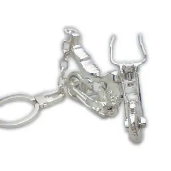 

Keychain 925 sterling silver milesimas reason motorbike type chooper