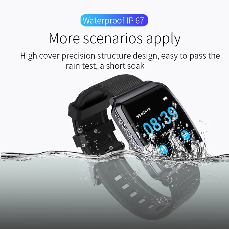 Wearpai KY116 наручные часы Bluetooth Смарт-часы спортивные Шагомер с контролем сердечного ритма водонепроницаемые умные часы фитнес-трекер