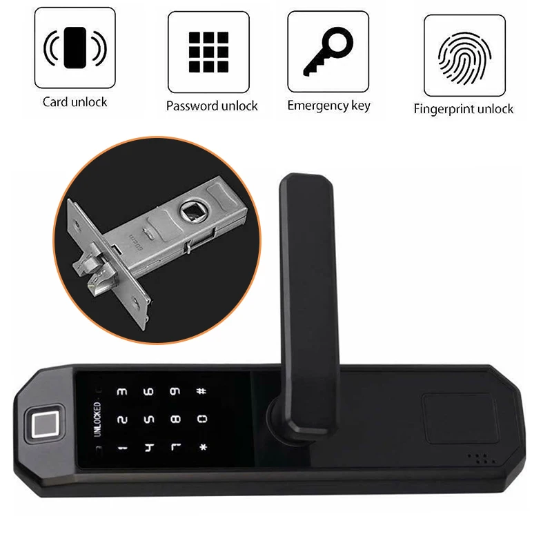

Zinc Alloy Door Lock Biometric Anti theft Security Electronic Safety Home