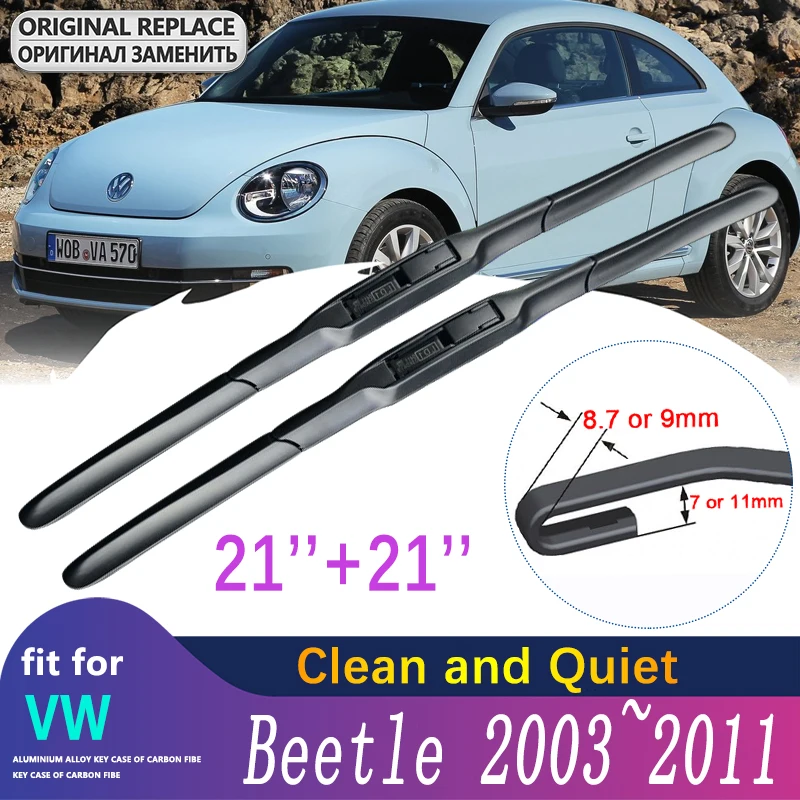 Tergicristallo Per Volkswagen Vw New Beetle 2003 ~ 2011 2004 2005 Beetle A5 Parabrezza Anteriore Tergicristalli Lama Accessori Auto