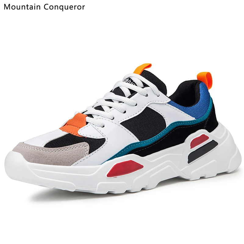 Montaña Conqueror 2019 nuevas zapatillas Vintage hombres transpirables malla zapatos casuales hombres cómodos Tenis Masculino zapatillas|Zapatos informales de hombre| - AliExpress