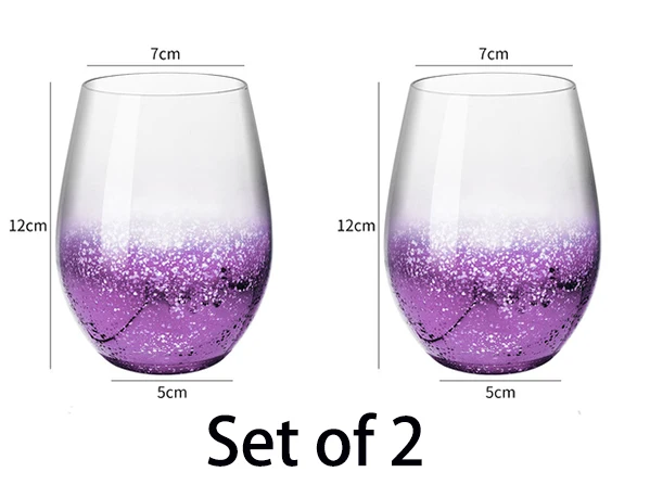 free shipping 2pcs aurora starry glass cup water cup egg cup drink cup wine glass 560ml starry sky egg cup set of 2 other glass aliexpress