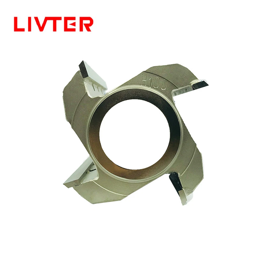 Livter Heavy Duty Woodworking Diamond Spiral Flat Knife Blade Wood