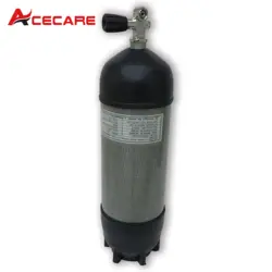 AC109591 Acecare 9L PCP цилиндры из углеродного волокна ВВС Кондор Пейнтбол сжатого воздуха Танк пневматическая винтовка с резиной и дайвинг клапан