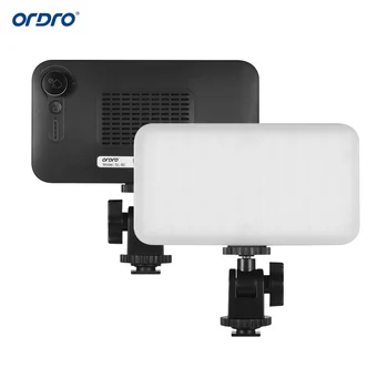 

ORDRO Dimmable 2700-6500K Mini LED Video studio Fill selfie Light Photography lighting Lamp USB for Canon Nikon Sony DSLR Camera