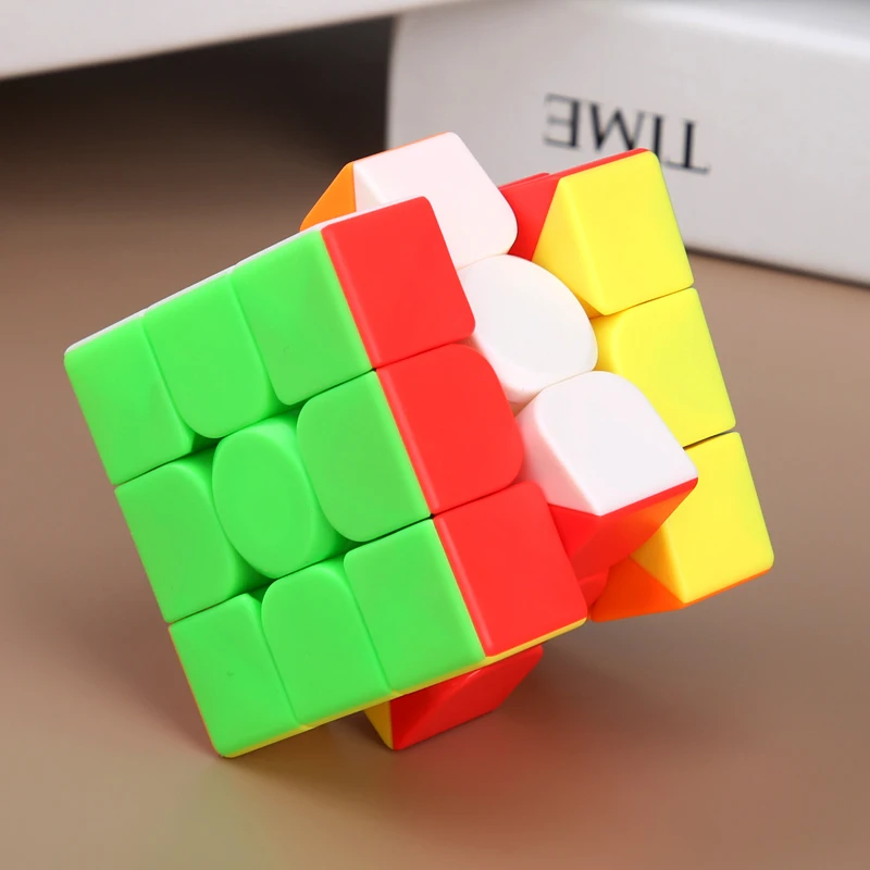 3x3x3 профессиональный магический куб соревнования скорость головоломка Кубики Игрушки для детей cubo magico без наклеек Радуга