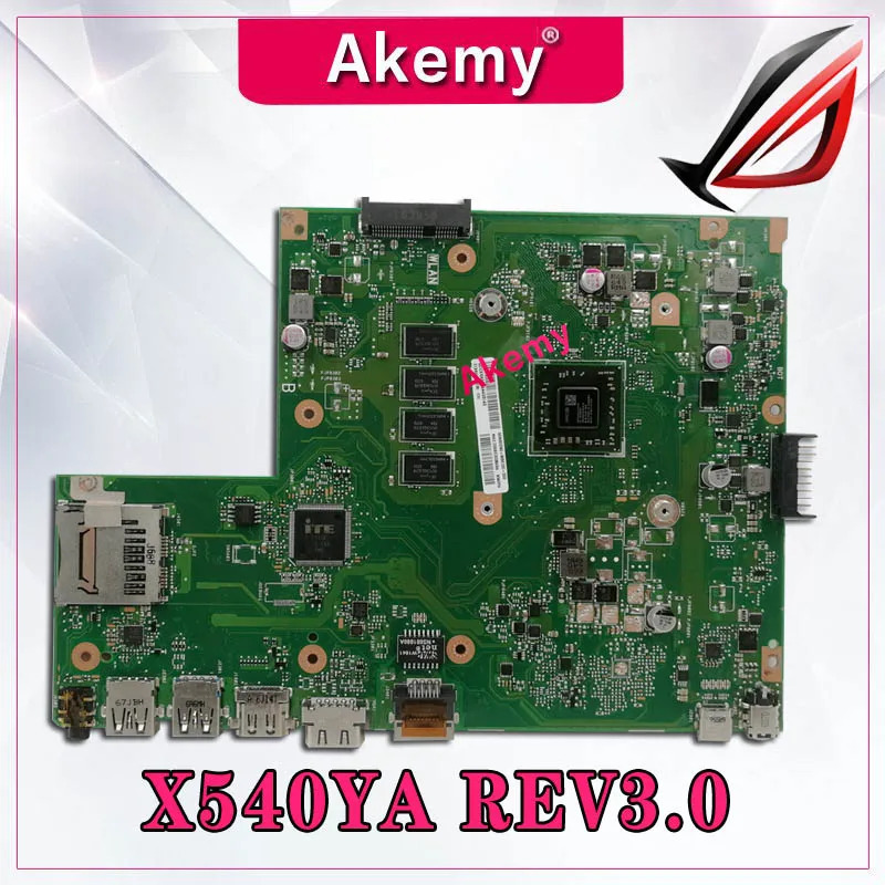 Оригинальная материнская плата для ноутбука ASUS X540YA X540YA E1-7010 4GB основная плата REV 3,0 протестированная хорошая