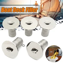 Лодка палубная горловина бака Keyless 316 нержавеющая сталь 50 мм топливный наполнитель заподлицо полированный Коррозионностойкий яхты караваны грузовики