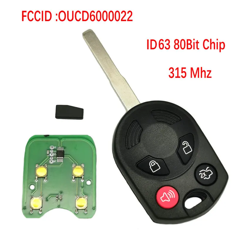 Автомобильный Дистанционный ключ Datong World для Ford C-Max Edge Escape Focus Lincoln Mazda Mercury FCC OUCD6000022