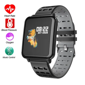 

ONEVAN Smart Watch 1.3inch Color Screen Heart Rate Blood Pressure Music Control Waterproof Fitness Bracelet for Women Men Band