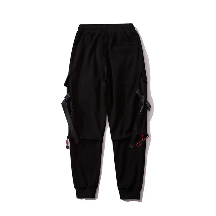 Men Multi-pocket Overalls Men Hip Pop Pants Trousers Streetwear Sweatpants Male Casual Fashion Cargo Pants Joggers Men