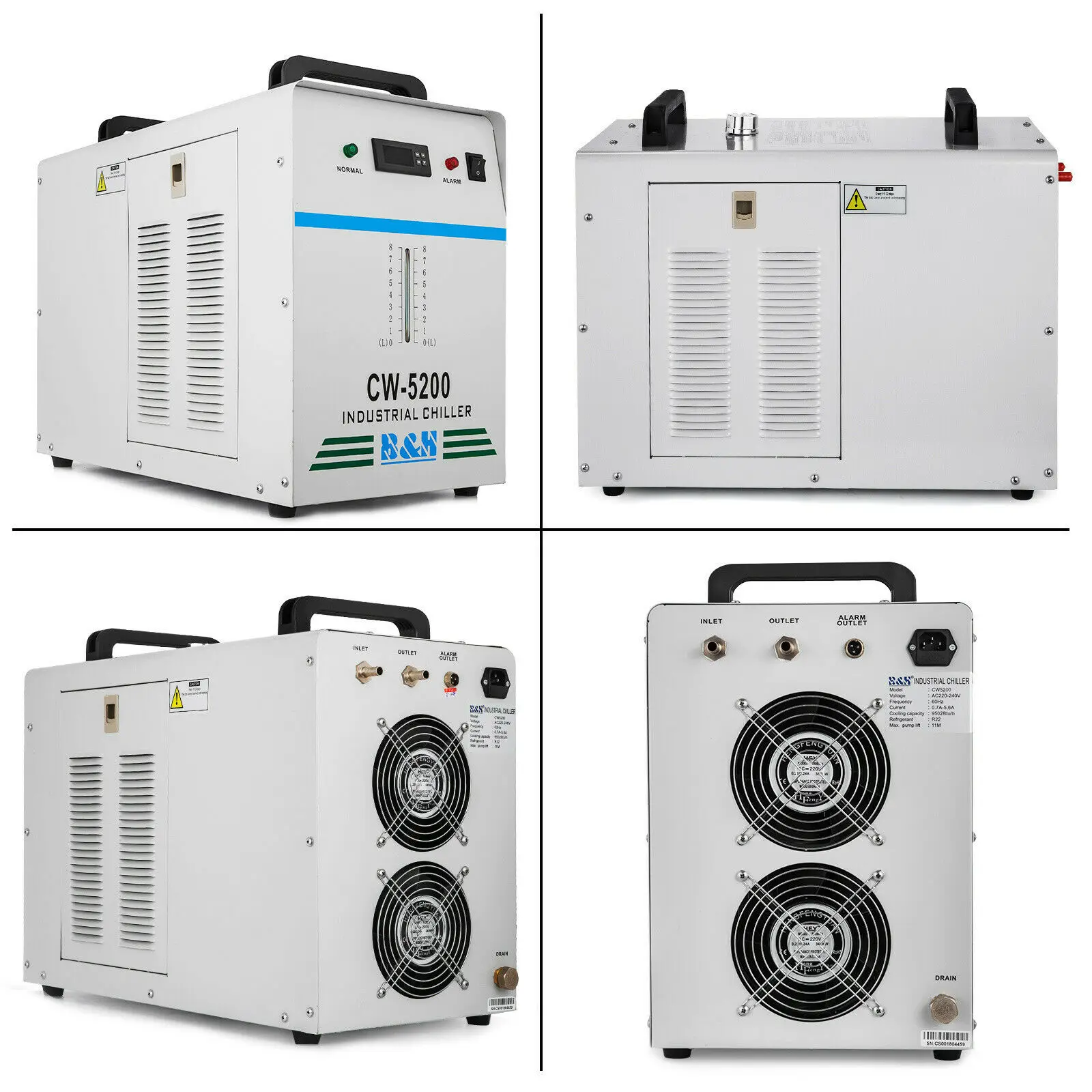 R410 CW 5200 промышленный охладитель воды CO2 стеклянная лазерная гравировальная