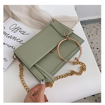 

Women's Bag New Summer Women's Shoulder Bag Fashion Versatile Chain Messenger Bag 2020 Elegant Small Square Bag Flap Soft