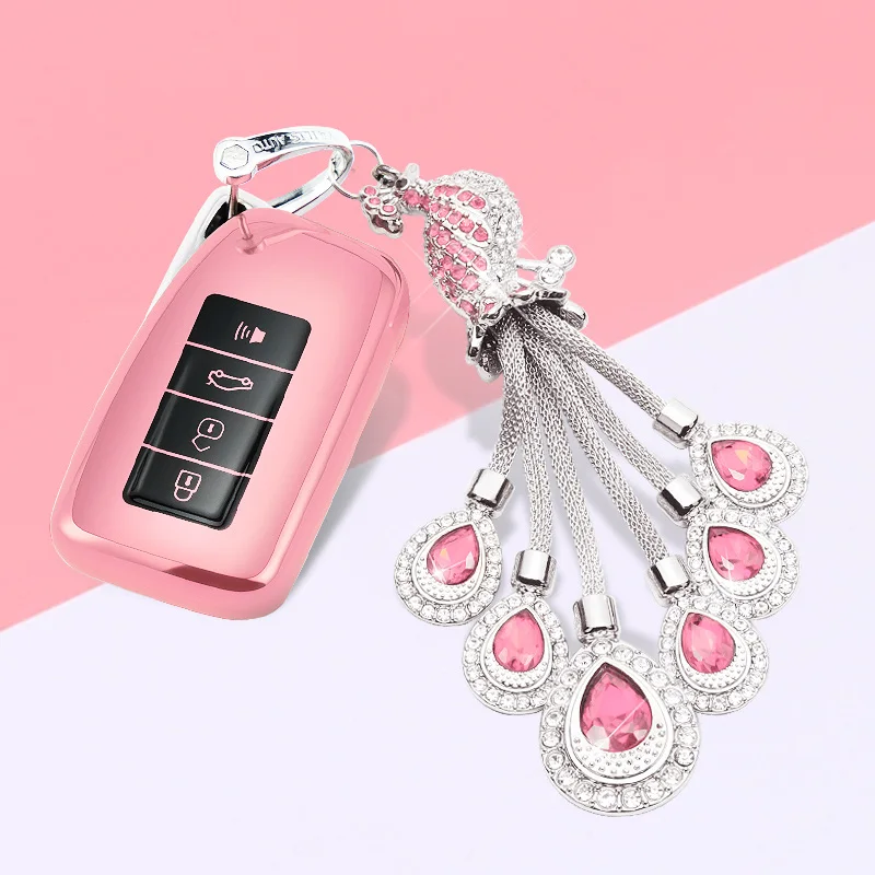 樱花粉+钥匙链