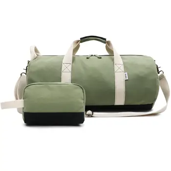 

New Style Men's And Women's Sports Gym Bag Outdoor Travel Backpack Solid Color Canvas Tote Bag-xie bao