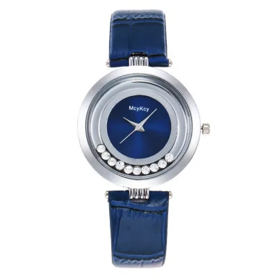 

New Style Loose Diamonds Ball Bearing Watch Men And Women Students Fashion Business Casual Genuine Leather Watch Simple Watch Wh