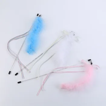 

Cat Toy Feather Webbing Cat Teaser Fairy of Interactive Play Pet Supplies