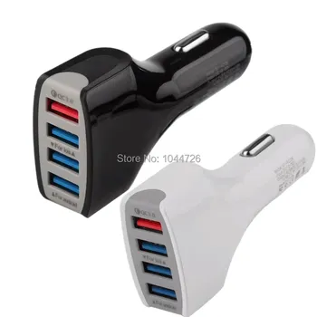 

Car Charger 4 Usb Ports QC 3.0 7A car charger power adapter car chargers for ipad iphone 7 8 Samsung s6 s7 s8 android phone pc