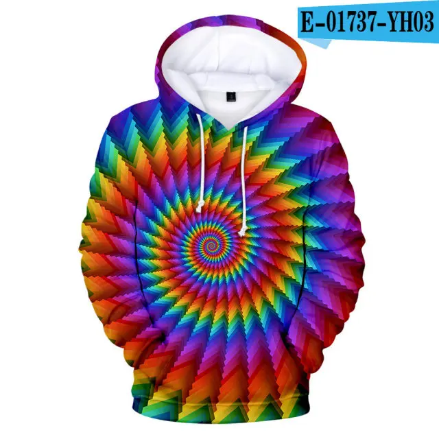 3d-2015 Галстук-краситель красочные Psychedelic 3D печатных худи для мальчиков и девочек Повседневная Свободная кофточка для мужчин и женщин толстовки Модный пиджак пальто - Цвет: 3d-2015