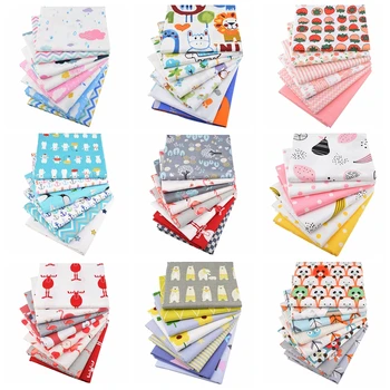 만화 프린트 능직 면직물, DIY 바느질 퀼팅 홈 텍스타일, 아기 및 어린이 침구, 셔츠, 인형 등 패치워크 소재 상품 이미지