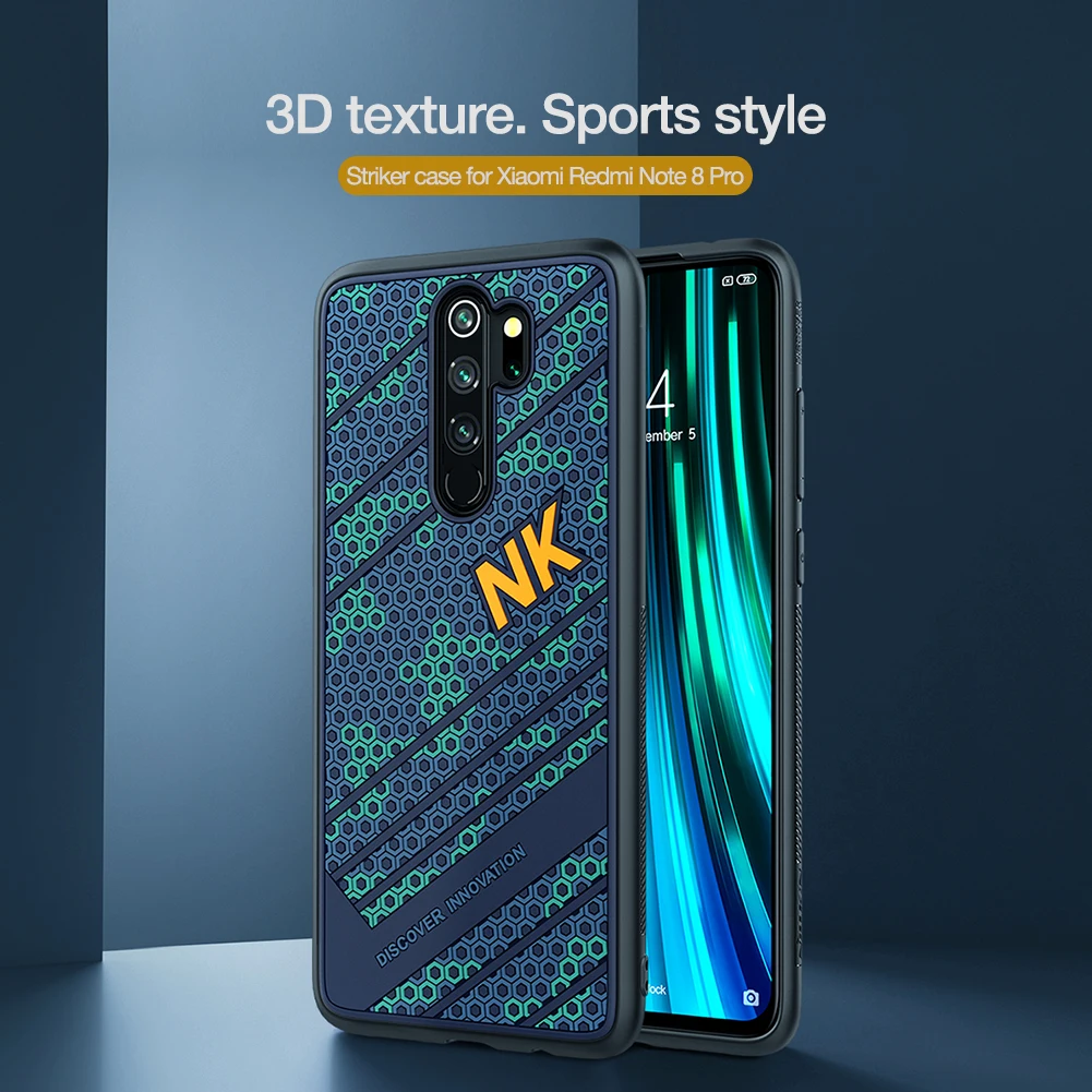 Для Xiaomi Redmi Note 8 Pro NILLKIN силиконовый PC чехол для телефона для Xiaomi Redmi Note 8 TPU 3D рельефный противоударный чехол