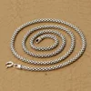 Real Silver Necklace Men Women Thai Silver Corn Necklace Male s925 Sterling Silver Long Chain Retro Pendant Necklace Jewelry ► Photo 3/6