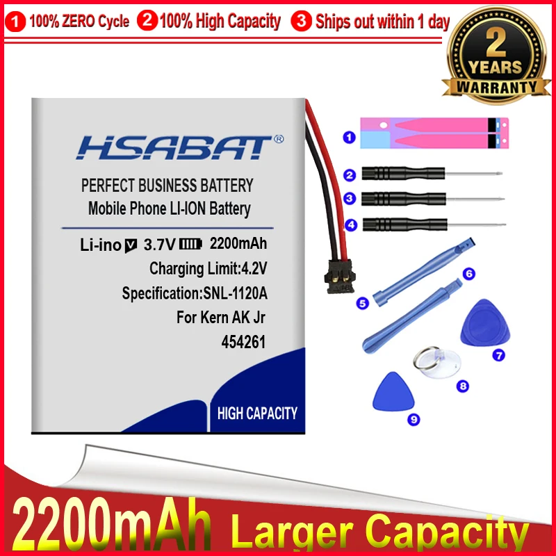 HSABAT 0 Cycle 2200mAh Battery for IRIVER Astell &amp Kern AK Jr Player Speaker Replacement Accumulator | Электроника