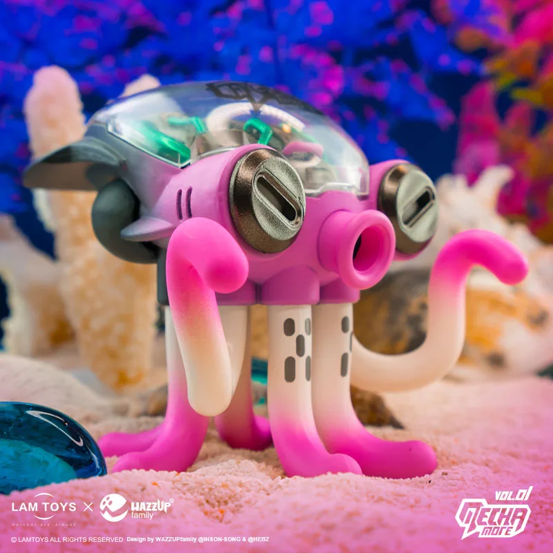 Глухая коробка подлинные LAMTOYS WAZZUPfamily Moer полумеханическая кукла Осьминог ручной