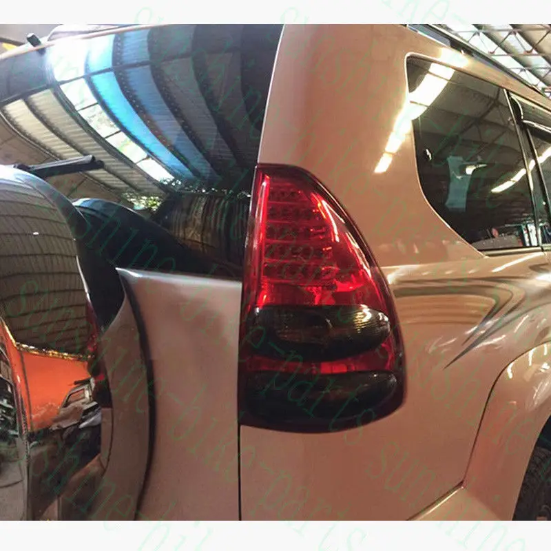 Подходит для Toyota Prado LC120 2003-2009 красный+ черный LH& RH задний фонарь светодиодный бисерное покрытие 2 шт