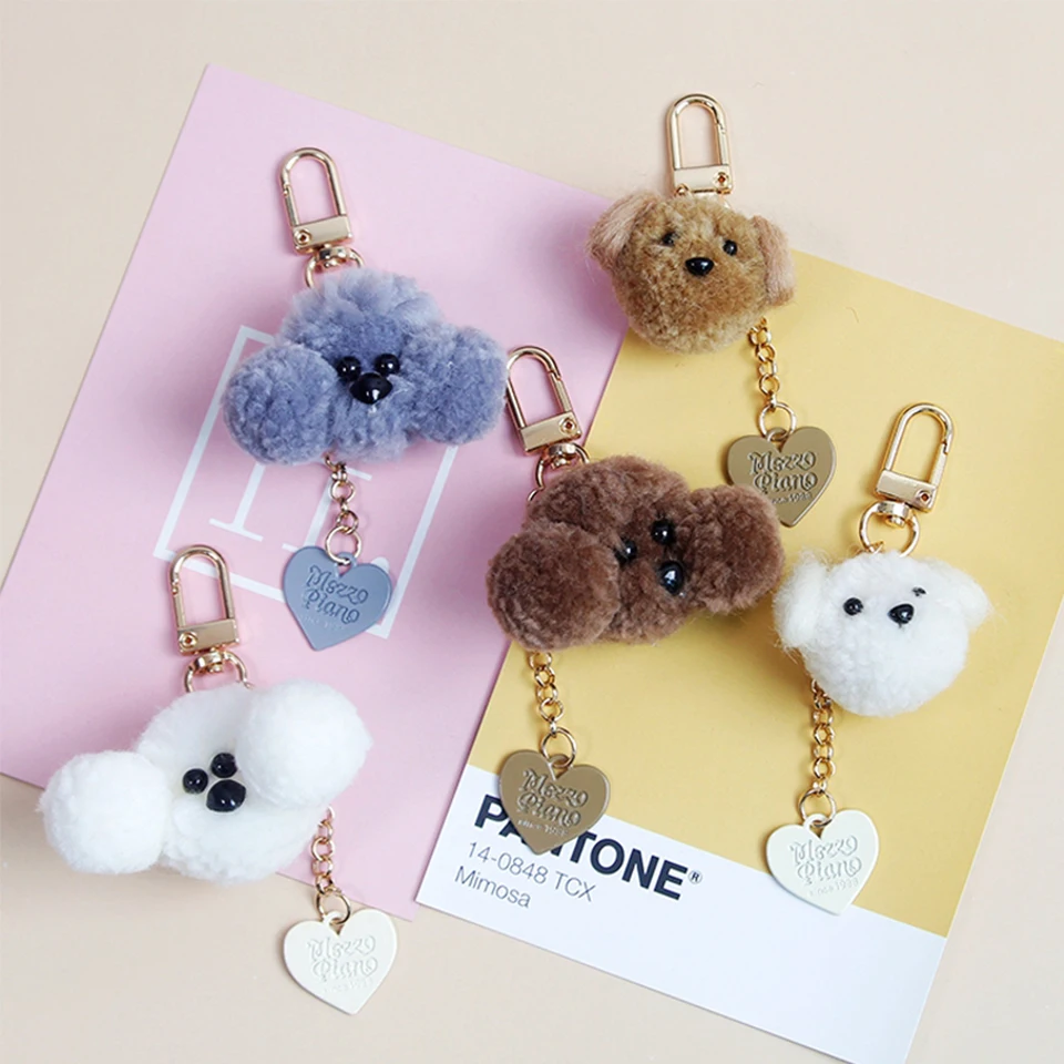 Cute Soft Luxury Teddy Dog Case for Apple AirPods 1 2 Case Accessories Bluetooth Earphone Protect Cover Bag Heart Keyring Gifts