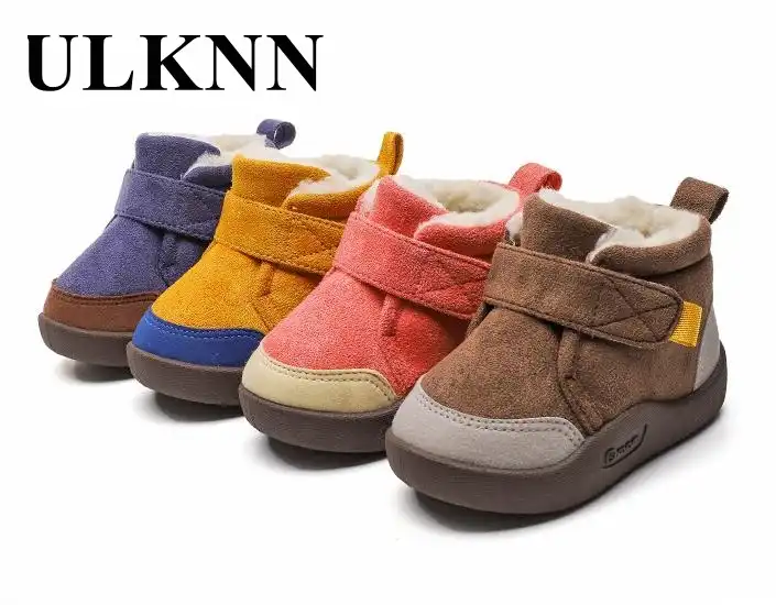 Ulknn Winter Kindje Snowboots 1 2 3 4 Jaar Oud Jongens Zachte Zolen Peuter Enkel Schoeisel Meisjes Dikke Antislip Katoen Gevoerde Schoenen Boots Aliexpress