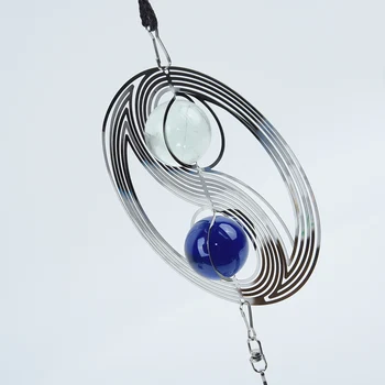 

NEW Wind Chimes Spinner Spiral Rotating Crystal Ball Windchime Church Yard Decor Garden Home Office Decoration Metal Wind Chimes