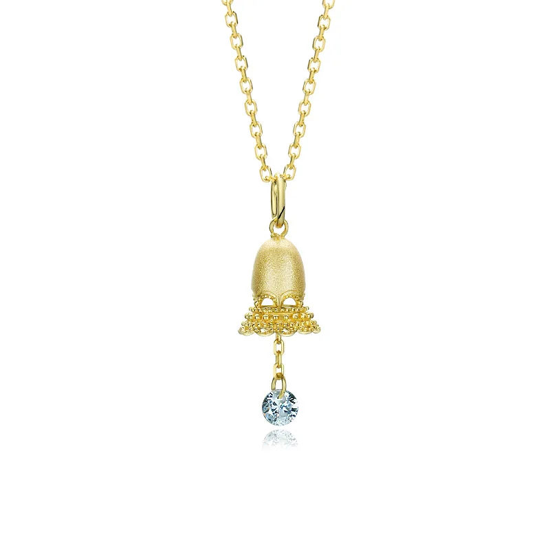 

Dun li Source Manufacturers Christmas Wind Chime Necklace Lace Hollow out Bell bai gao Tassel Necklace Choker Women's