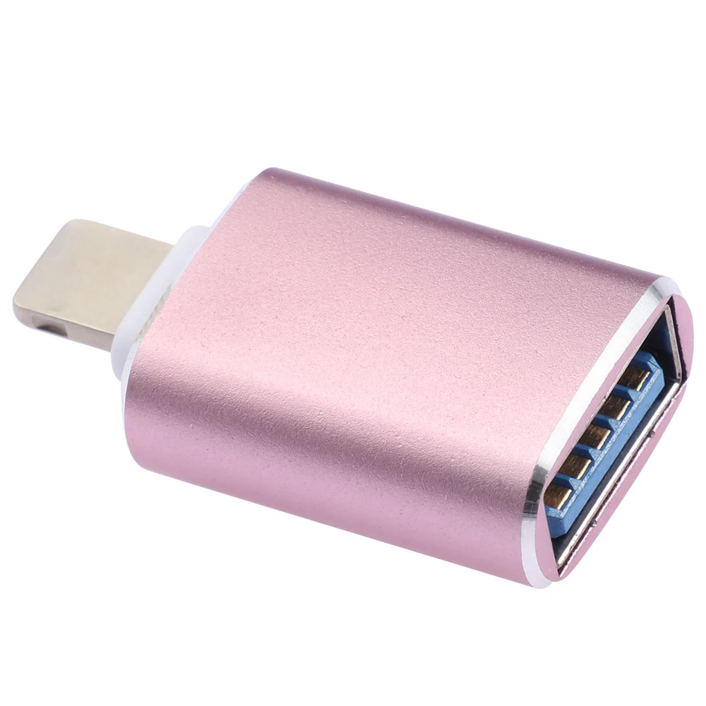 usb to iphone converter Famale USB 3.0 OTG for Lightning Camera Adapter Converter Data SD Card U Disk OTG For iPhone 13 12 11 Pro XS MAX XR X 8 Plus SE converter phone charger Adapters & Converters