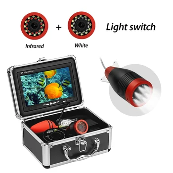 

Fish Finder Underwater Fishing Camera 7 Inch 1000TVL Waterproof Video Underwater Camera 12 PCS Infrared White Lamp ICE Fishing