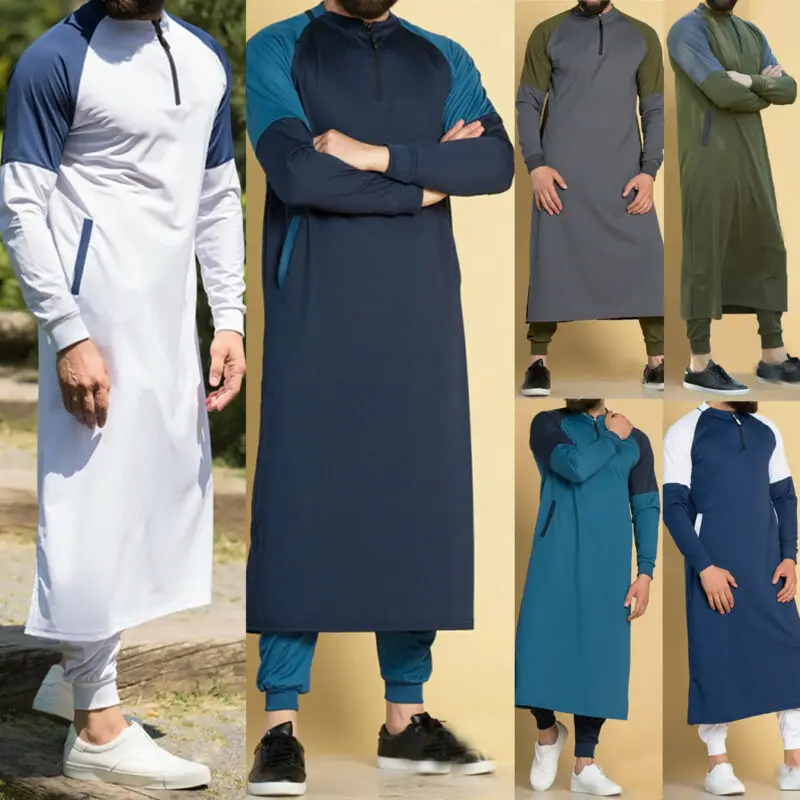 Мужской мусульманский халат Thawb арабский исламский платье кафтан Дубай | Мужская